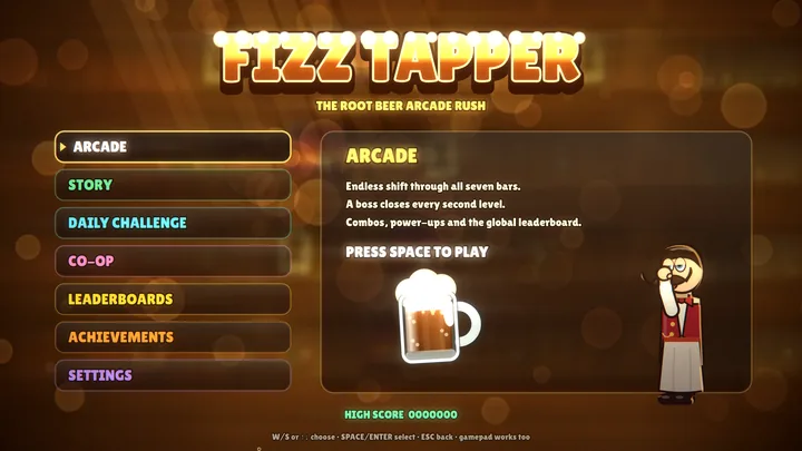 Screenshot of Fizz Tapper